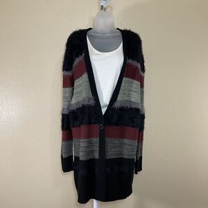 Trouve Women's  Fuzzy Cardigan Size L